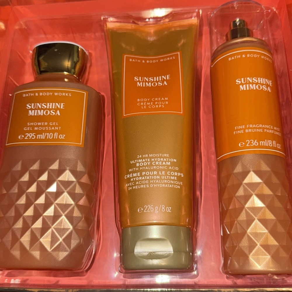 Bath & Body Works You Brighten My Day in “Sunshine Mimosa” 3pc Set BNIB Not Used